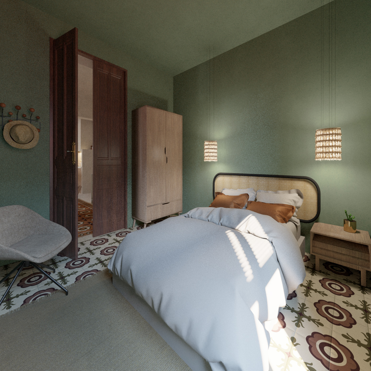 habitación casa escaleta